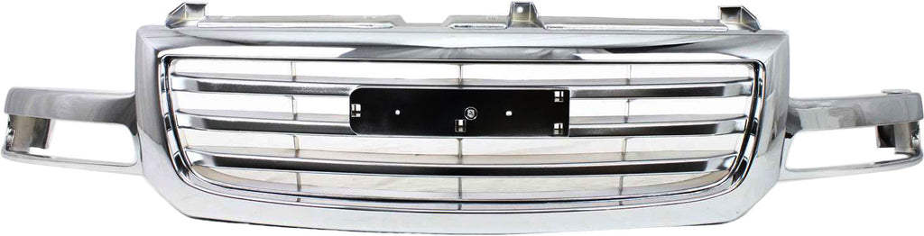 SIERRA 1500 03-07/2500 03-04 GRILLE, Chrome Shell and Insert, Fits 2007 Classic, All Chromed, Performance