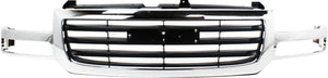 SIERRA 1500 03-06/2500 03-04 GRILLE, Chrome Shell/Black Insert, Includes 2007 Classic