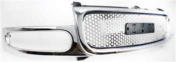 YUKON 01-06 GRILLE, Chrome Shell and Insert, w/ Denali Pkg