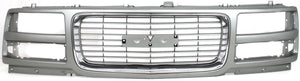 SAVANA VAN 96-02 GRILLE, Painted Gray Shell and Insert, Base/SL/SLE Models, w/ Chr Insrt Opening Mldg, w/ Composite HL