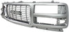 SAVANA VAN 96-02 GRILLE, Painted Gray Shell and Insert, Base/SL/SLE Models, w/ Chr Insrt Opening Mldg, w/ Composite HL