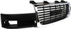 SAVANA VAN 03-23 GRILLE, Chrome Shell/Painted Black Insert, w/ Composite Headlight