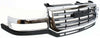 SIERRA 2500 HD/3500 03-06 GRILLE, Chrome Shell/Painted Black Insert, Includes 2007 Classic