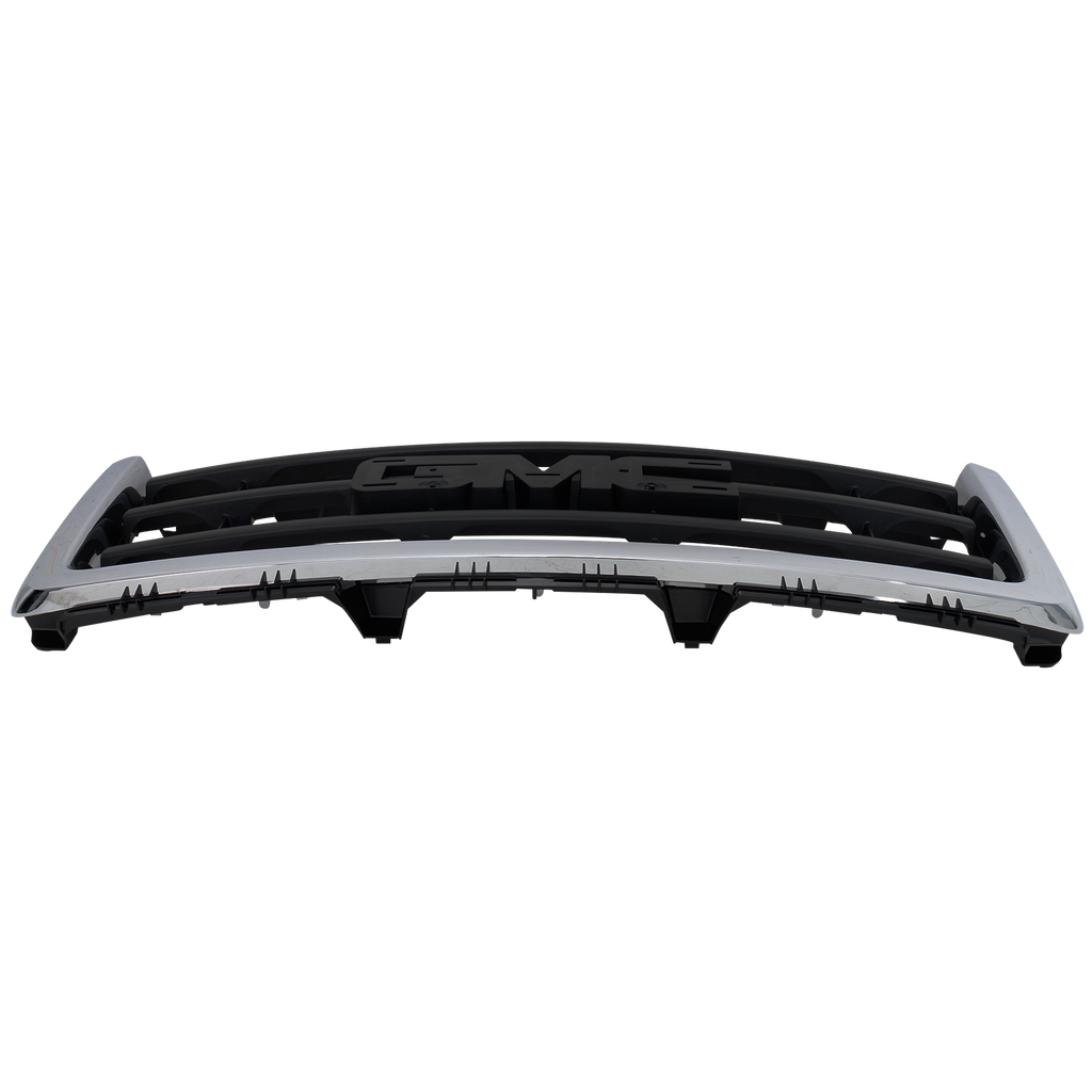 SIERRA 1500 07-13 GRILLE, Chrome Shell/Painted Black Insert, (Exc. Denali Model), New Body Style