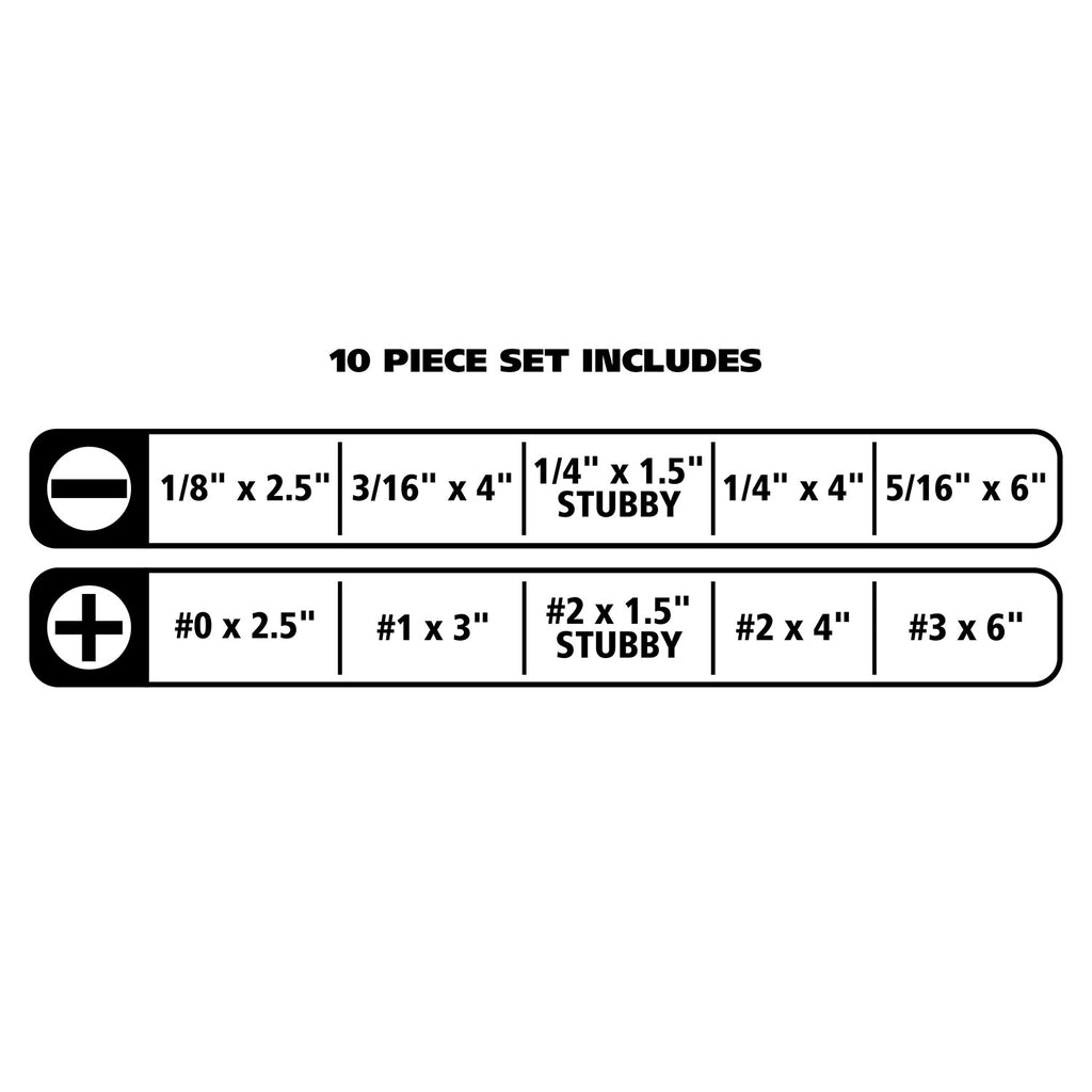 10 PC PH AND SL DRVR SET