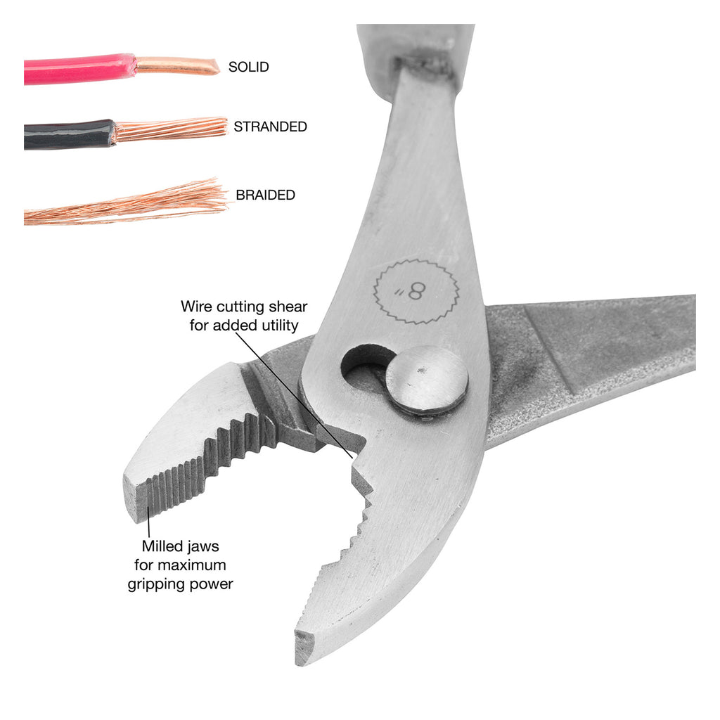 8\ SLIP JOINT PLIERS"