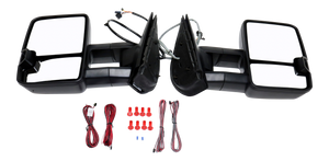 SILVERADO 07-13/SUBURBAN 07-14 TOWING MIRROR RH AND LH, Power, Manual Folding, Heated, Textured, w/ Signal Light
