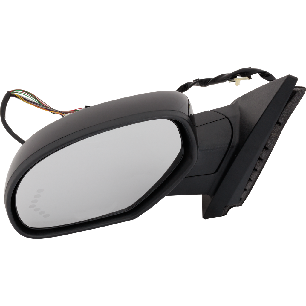 SILVERADO/SIERRA 1500 07-13 MIRROR LH, Non-Towing, Power, Power Folding, Heated, Paintable, w/ Arrow Signal, Auto Dimming, Memory, Puddle Light, and Signal Light, w/o BSD