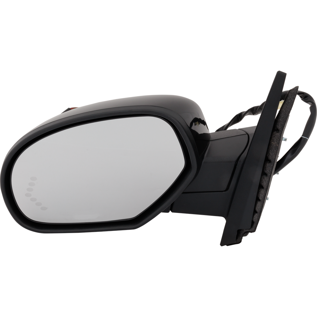 SILVERADO/SIERRA 1500 07-13 MIRROR LH, Non-Towing, Power, Power Folding, Heated, Paintable, w/ Arrow Signal, Auto Dimming, Memory, Puddle Light, and Signal Light, w/o BSD