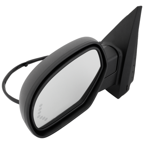 SUBURBAN/YUKON 07-14 MIRROR LH, Non-Towing, Power, Power Folding, Heated, Textured, w/ Auto Dimming, Memory, Puddle Light, and Signal Light, w/o Blind Stop Detection, w/o Off Road Package