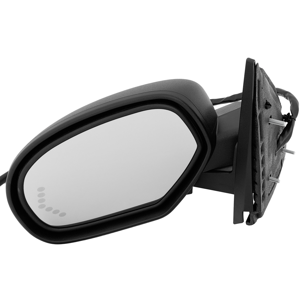 SUBURBAN/YUKON 07-14 MIRROR LH, Non-Towing, Power, Power Folding, Heated, Textured, w/ Auto Dimming, Memory, Puddle Light, and Signal Light, w/o Blind Stop Detection, w/o Off Road Package