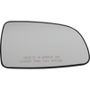 AVEO 07-11 MIRROR GLASS RH, Heated, w/ Backing Plate, w/o Signal Light