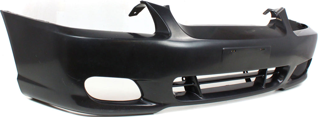 Front Bumper Cover Primed For 2000-2002 Hyundai Accent With Fog Light Holes GL Model Sedan Replacement H010312
