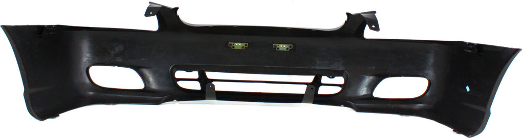 Front Bumper Cover Primed For 2000-2002 Hyundai Accent With Fog Light Holes GL Model Sedan Replacement H010312