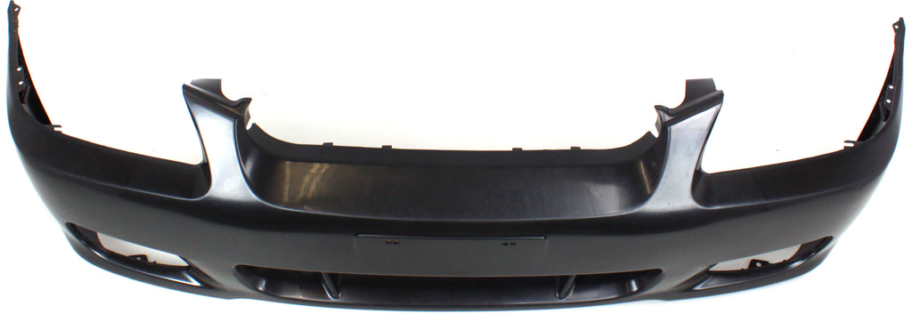 Front Bumper Cover Primed For 2000-2002 Hyundai Accent With Fog Light Holes GL Model Sedan Replacement H010312