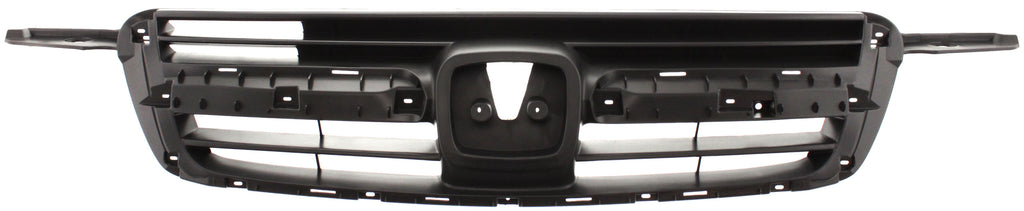 CR-V 02-04 GRILLE, Insert, Plastic, Textured Gray Shell and Insert, w/o Chrome Moulding