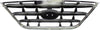 ELANTRA 04-06 GRILLE, Painted Black Shell and Insert, w/ Fog Lights