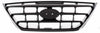 ELANTRA 04-06 GRILLE, ABS Plastic, Chrome Shell/Painted Black Insert, w/o Fog Lights