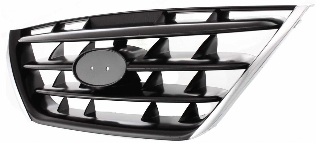 ELANTRA 04-06 GRILLE, ABS Plastic, Chrome Shell/Painted Black Insert, w/o Fog Lights