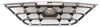 ELANTRA 04-06 GRILLE, ABS Plastic, Chrome Shell/Painted Black Insert, w/o Fog Lights