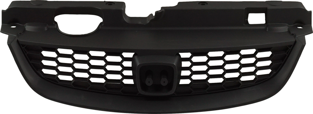 CIVIC 04-05 GRILLE, Insert, Plastic, Painted Black Shell and Insert, Coupe