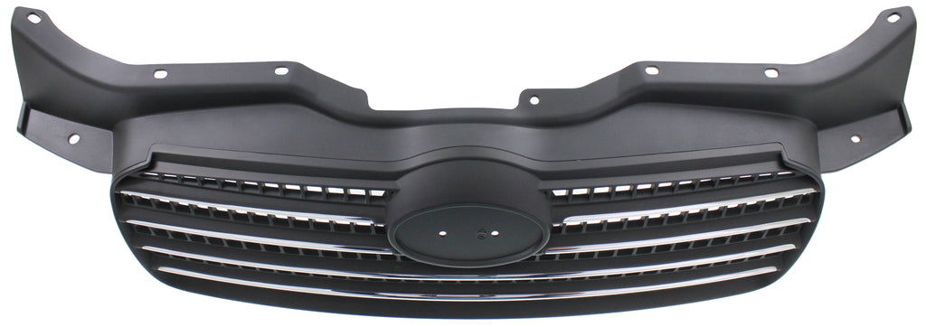 ACCENT 06-11 GRILLE, Chrome Shell/Painted Black Insert, Sedan