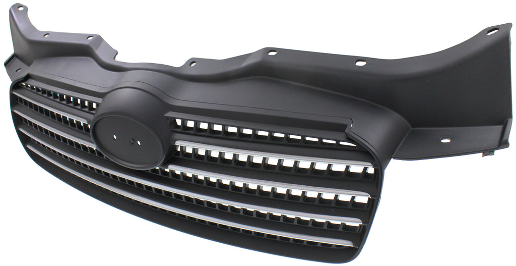 ACCENT 06-11 GRILLE, Chrome Shell/Painted Black Insert, Sedan