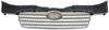 ACCENT 06-11 GRILLE, Chrome Shell/Painted Black Insert, Sedan