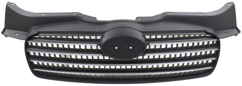 ACCENT 06-11 GRILLE, Chrome Shell/Painted Black Insert, Sedan