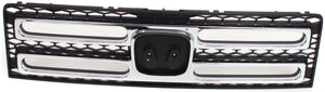 RIDGELINE 06-08 GRILLE, Painted Black Shell and Insert, w/ Chrome Molding