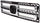 RIDGELINE 06-08 GRILLE, Painted Black Shell and Insert, w/ Chrome Molding