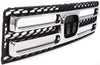 RIDGELINE 06-08 GRILLE, Painted Black Shell and Insert, w/ Chrome Molding