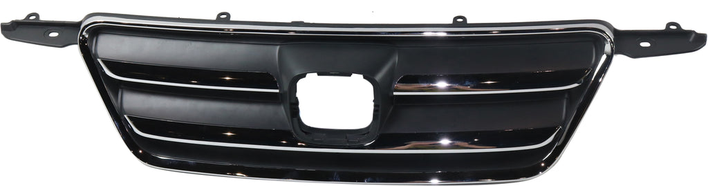 CR-V 05-06 GRILLE, Chrome Shell/Painted Dark Gray Insert, Japan Built