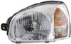 SANTA FE 03-03 HEAD LAMP LH, Assembly, Halogen, From 3-3-03/To 7-14-03