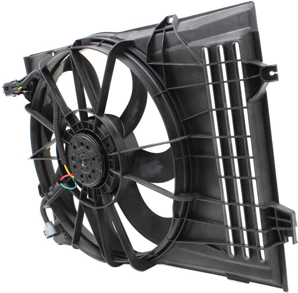 TUCSON 05-09 RADIATOR FAN ASSEMBLY, 2.7L , Includes resistor