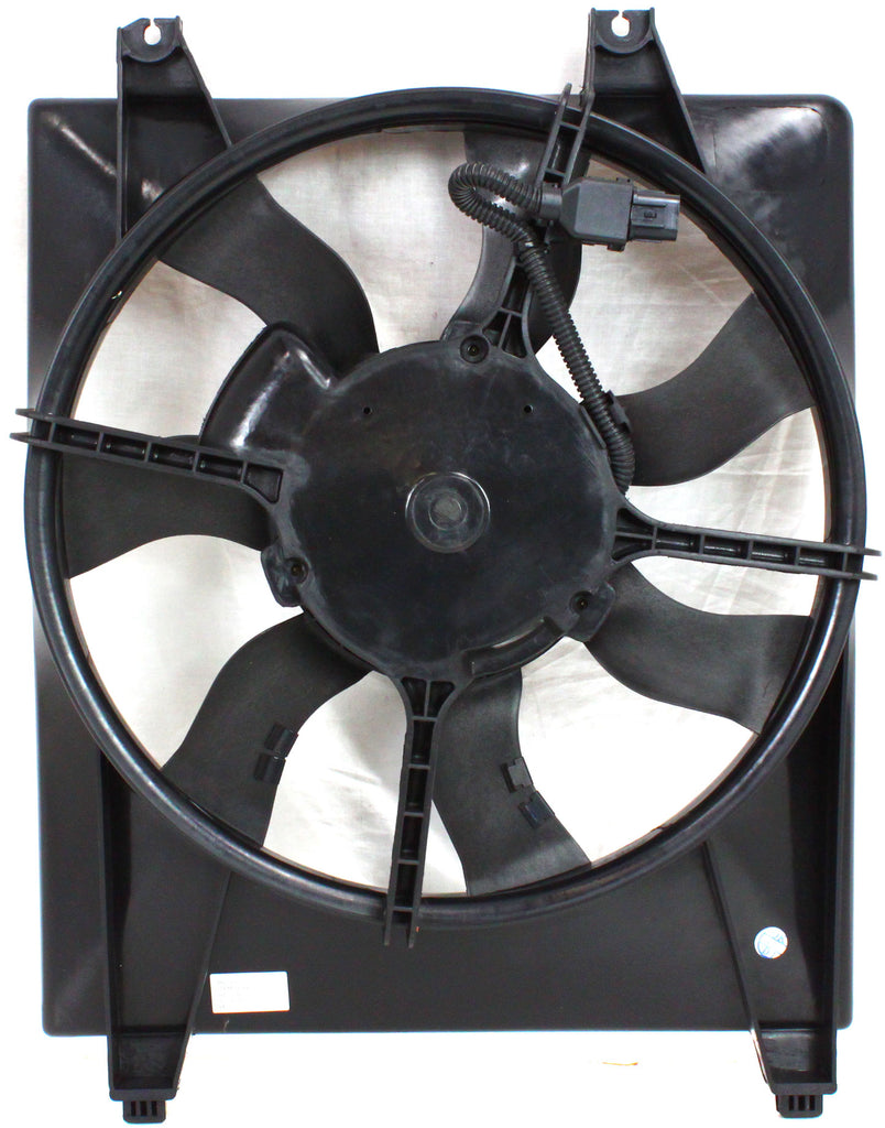 SANTA FE 07-09 A/C CONDENSER FAN ASSEMBLY, Single fan, (2.7L Eng, w/o Towing Package)/3.3L Eng