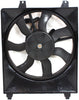 SANTA FE 07-09 A/C CONDENSER FAN ASSEMBLY, Single fan, (2.7L Eng, w/o Towing Package)/3.3L Eng