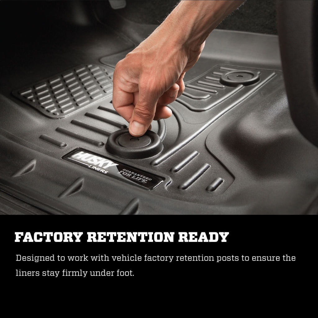 Weatherbeater Series 2nd Seat Floor Liner Fits: 2012-2015 Toyota Tacoma Extended Cab Pickup, color grey, for second row