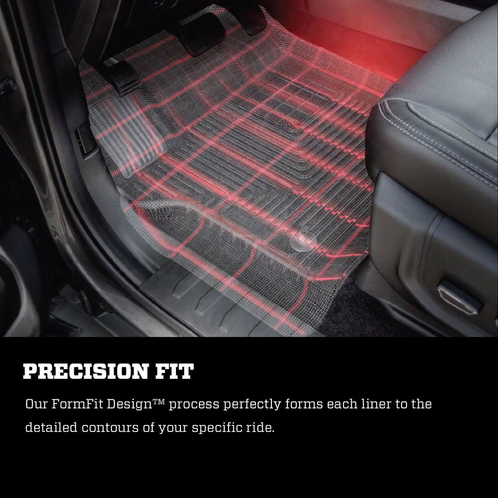 Weatherbeater Series 2nd Seat Floor Liner Fits: 2012-2015 Toyota Tacoma Extended Cab Pickup, color grey, for second row
