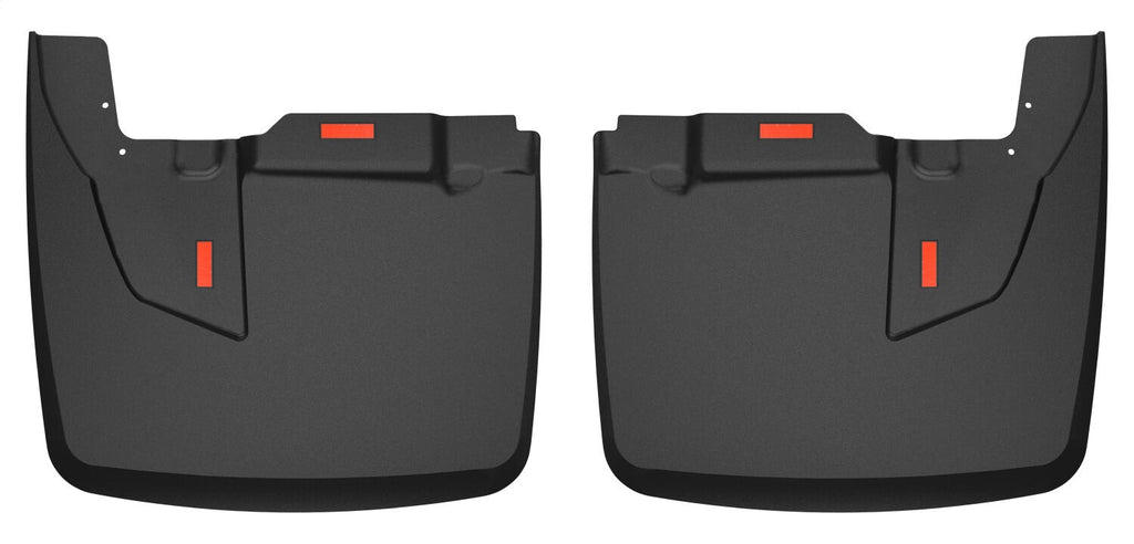 Custom Mud Guards Black Dually Rear Mud Guards 2019-2021 Dodge Ram 3500 DUAL REAR WHEELS Vehicle Has Ram OEM Fender Flares, Rear Wheel