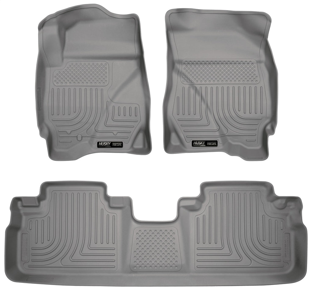Floor Liner; Front & 2nd Seat Floor Liners Grey Front And Second Rows; Qty Sold : 3; Weatherbeater Series; TPO - Thermoplastic Olefin