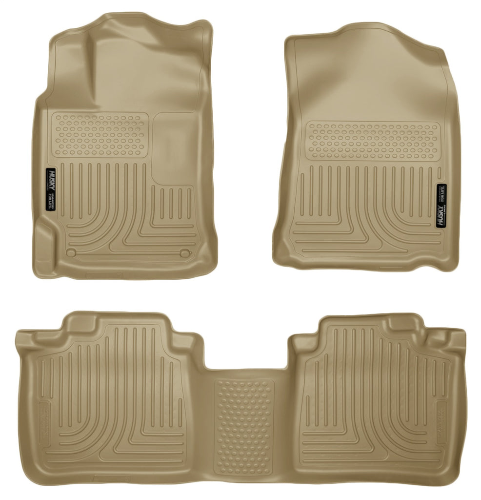 Floor Liner; Front & 2nd Seat Floor Liners Tan Front And Second Rows; Qty Sold : 3; Weatherbeater Series; TPO - Thermoplastic Olefin