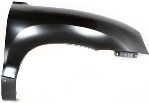 SANTA FE 01-06 FRONT FENDER RH, Primed, (Exc. Base/GL Models), w/ Molding Hole