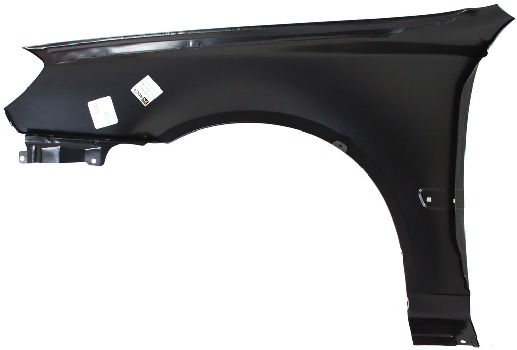 ACCENT 03-06 FRONT FENDER RH, Primed, Hatchback/Sedan, w/o Rocker Panel Molding Holes
