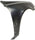 ACCENT 03-06 FRONT FENDER RH, Primed, Hatchback, w/ Body Side Molding Holes
