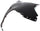 ACCENT 06-11 FRONT FENDER RH, Primed, (Hatchback 07-11)/Sedan, Steel, w/ Side Lamp Hole - CAPA