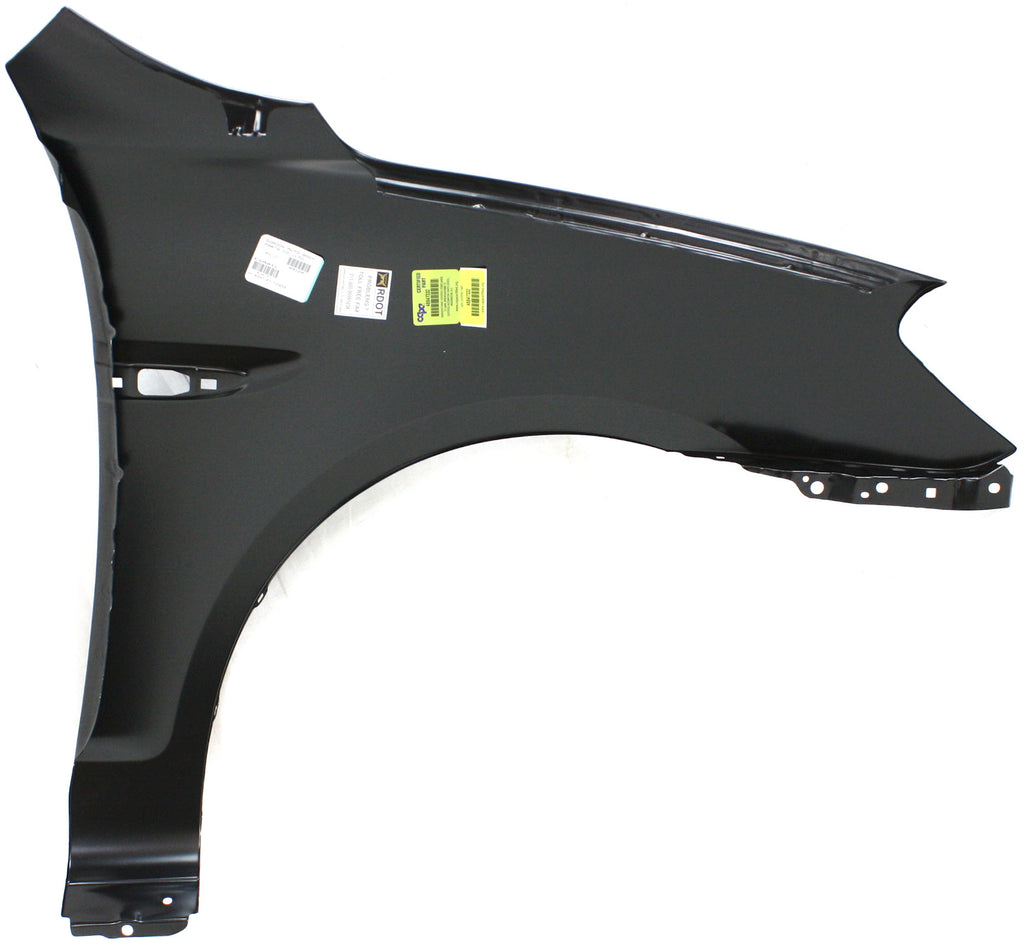 ACCENT 06-11 FRONT FENDER LH, Primed, (Hatchback 07-11)/Sedan, Steel, w/ Side Lamp Hole - CAPA