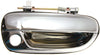 ACCENT 00-06 EXTERIOR FRONT DOOR HANDLE RH, All Chrome, Plastic, w/ Keyhole, Hatchback/Sedan