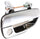 ACCENT 00-06 EXTERIOR FRONT DOOR HANDLE RH, All Chrome, Plastic, w/ Keyhole, Hatchback/Sedan