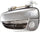ACCENT 00-06 EXTERIOR FRONT DOOR HANDLE LH, All Chrome, Plastic, w/ Keyhole, Hatchback/Sedan